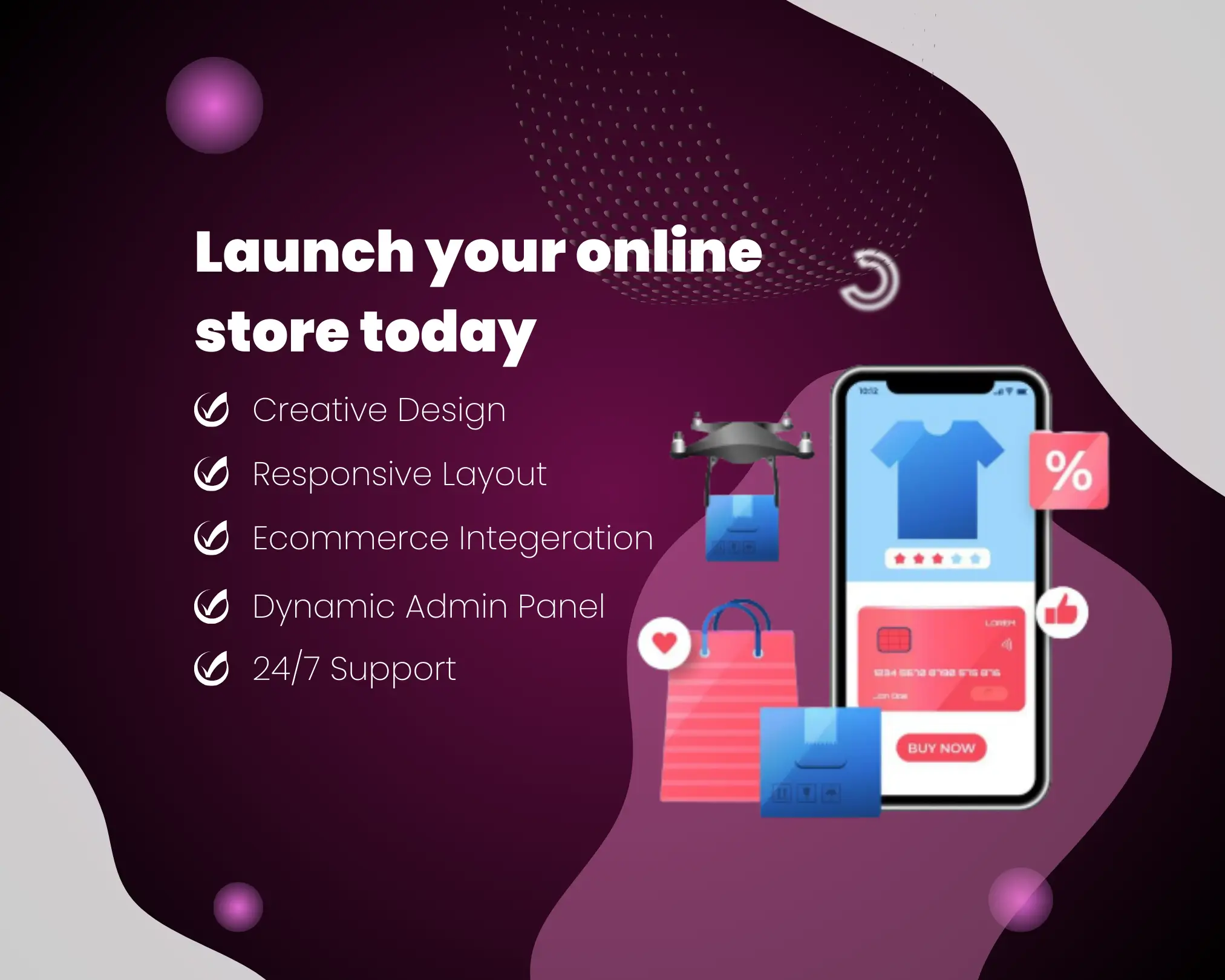 I will build a professional ecommerce website for your online business